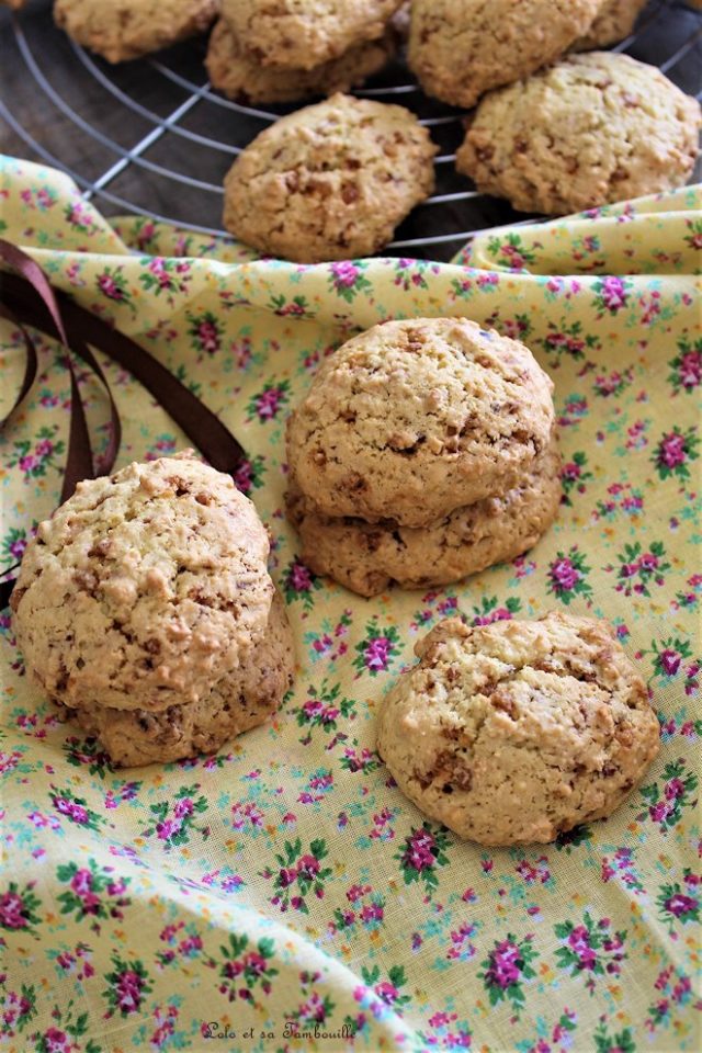 Cookies Aux Pépites De Nougatine • Recette De Lolo Et Sa Tambouille