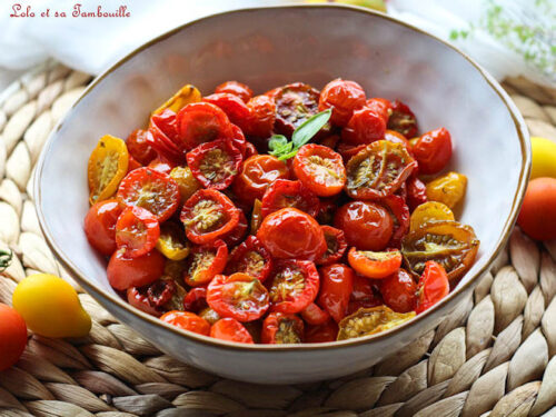 Tomates cerises rôties au four • Lolo et sa tambouille