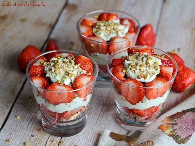 Recette Verrine dessert fraise-mascarpone et autres recettes