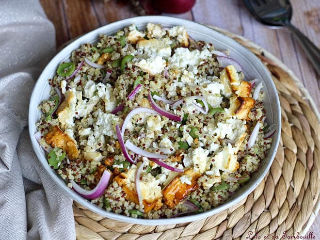 quinoa,feta,salade,recette facile