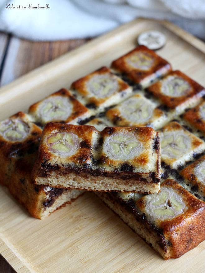 Gâteau Moelleux Aux Bananes & Pépites De Chocolat • Lolo Et Sa Tambouille