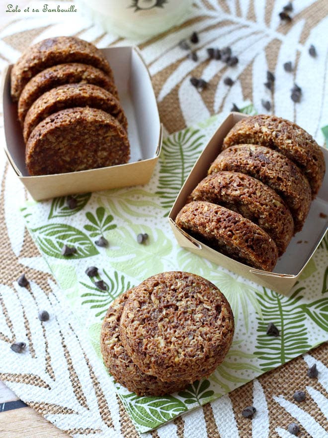 Biscuits Aux Flocons D'avoine & Chocolat • Lolo Et Sa Tambouille