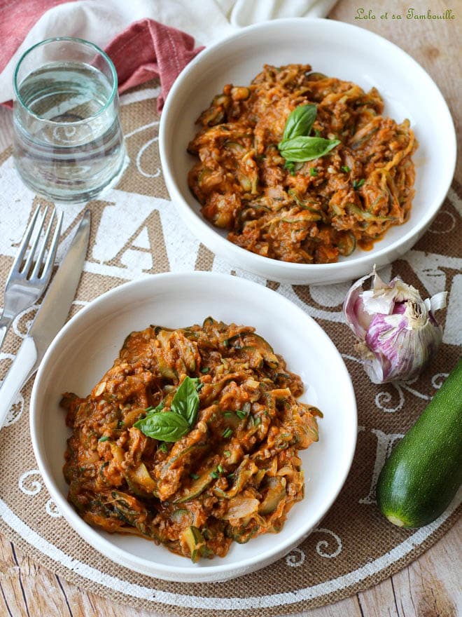 Courgettes à La Bolognaise • Lolo Et Sa Tambouille