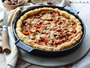 Tarte potimarron comté,tarte potimarron salée,tarte potimarron lardons,tarte potimarron,recette tarte potimarron comté,recette quiche potimarron comté,recette tarte potimarron,recette tarte potimarron comté bacon,tarte potimarron comté bacon,recette tarte avec potimarron,recette tarte au potimarron facile