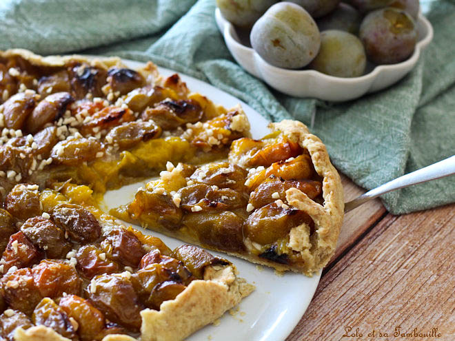 Tarte rustique aux prunes,recette tarte rustique aux prunes,recette tarte rustique aux prunes reines-claudes,tarte rustique aux prunes reines-claudes,recette avec des prunes,recette avec des prunes reine claude,recette avec des prunes vertes,recette tarte rustique aux prunes facile