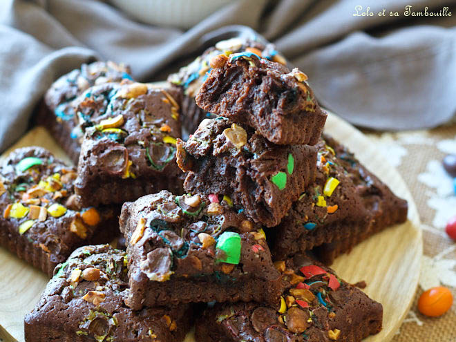 Brownies aux M&M's,brownies aux MM's,dessert aux mms,brownie aux mms,brownies mmm,recette brownies aux MM's,recette brownies mms,recette brownie aux MM's,recette brownie mms,recette avec des MM's,recette avec des mms,recette avec des m&m's,brownies moelleux au chocolat,brownies mms