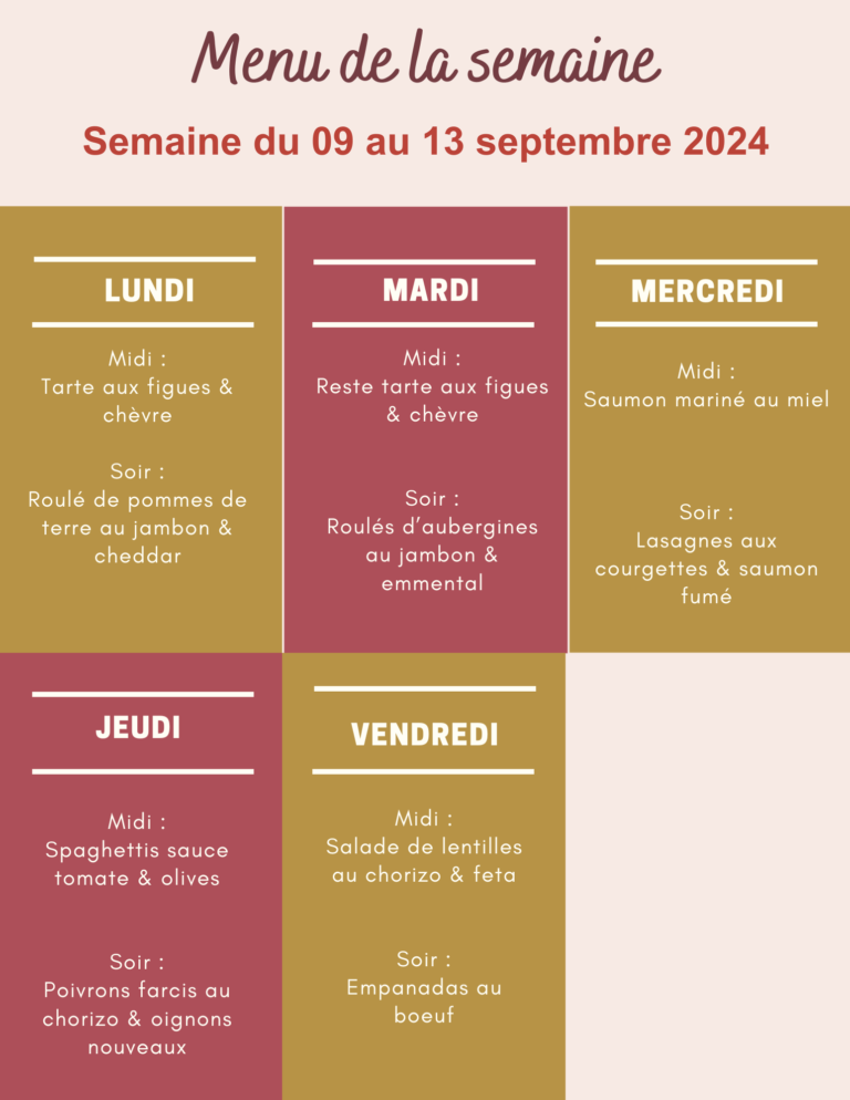 Menu de la semaine du 09 au 13 septembre 2024,menu de la semaine,menu de la semaine pas cher,menu de la semaine famille,menu de la semaine septembre,menu semaine,menu semaine équilibré,menu semaine famille,menu semaine septembre,repas semaine septembre,idee menu semaine septembre,menu semaine famille septembre,idee repas semaine septembre